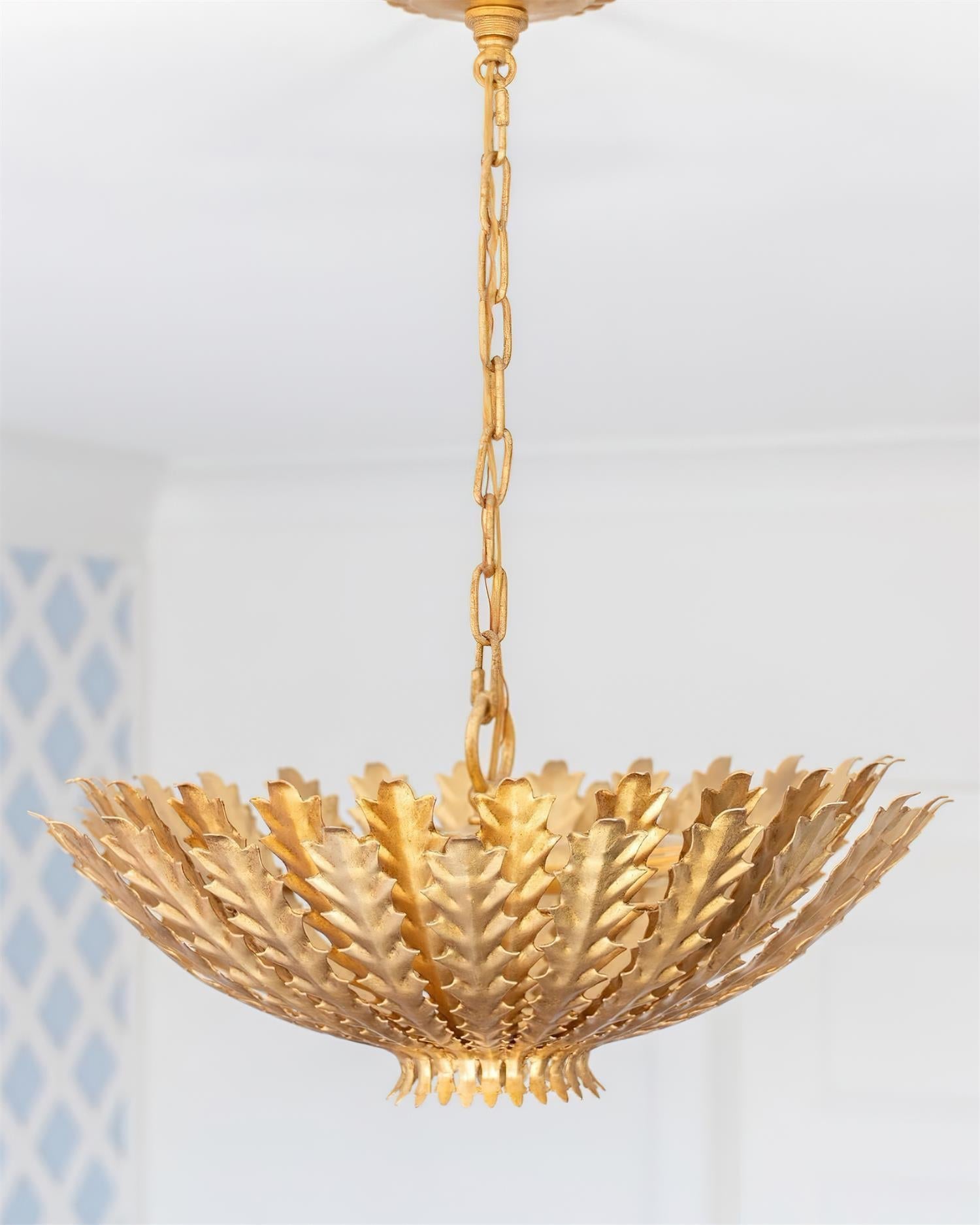Geyon Golden Leaf Chandelier - Letslighting