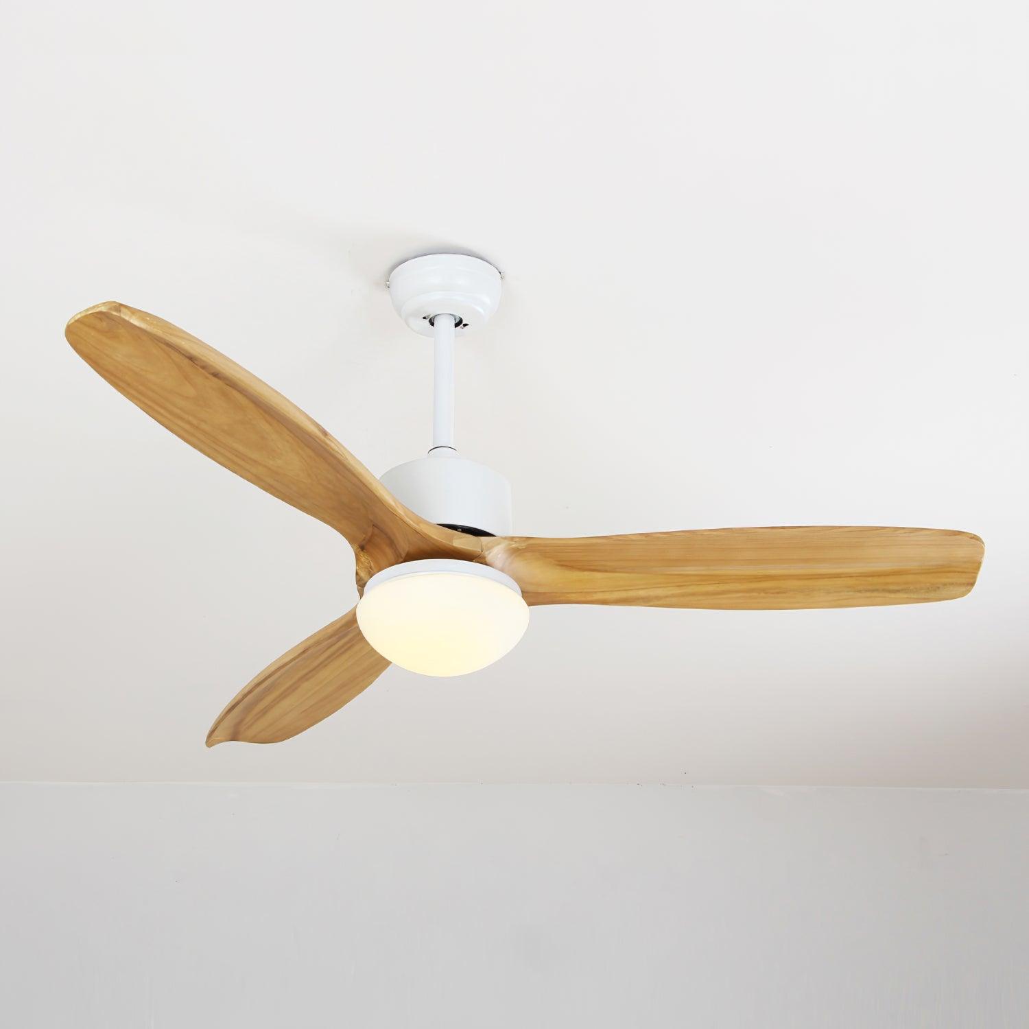 Componenti dell'asta di sospensione del ventilatore con luce Brivel.