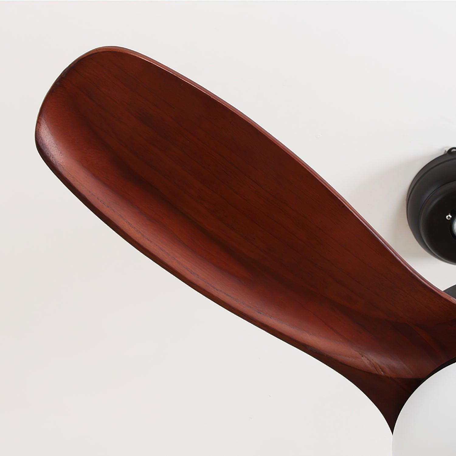 Vista dall'alto del ventilatore con luce Brivel Elegance.