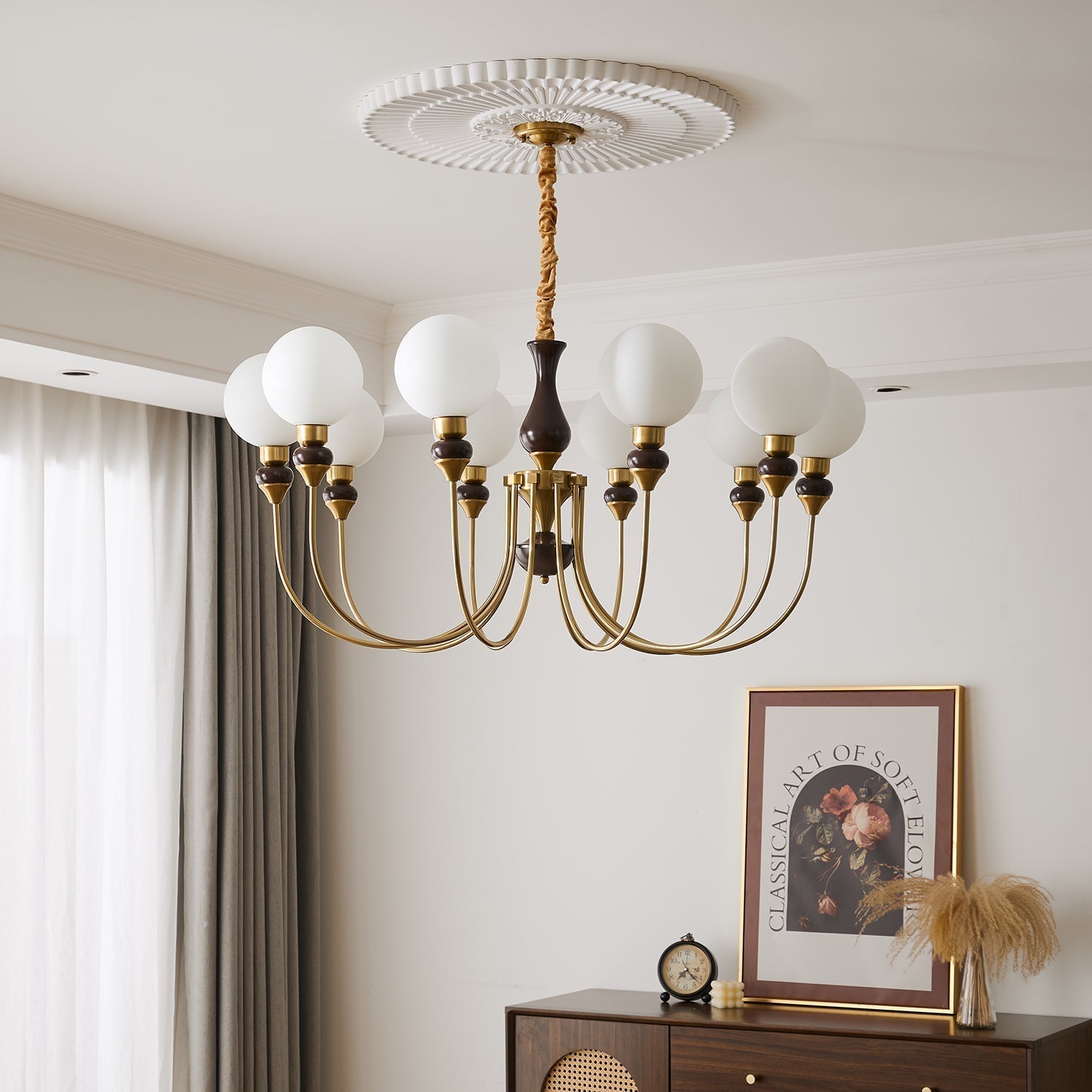 Helena Curve Chandelier - Blowlighting