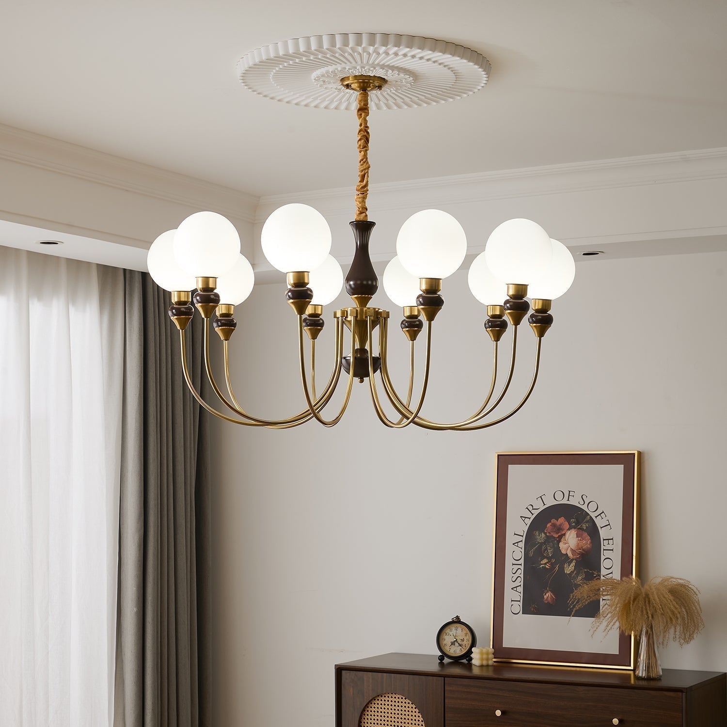 Helena Curve Chandelier - Blowlighting