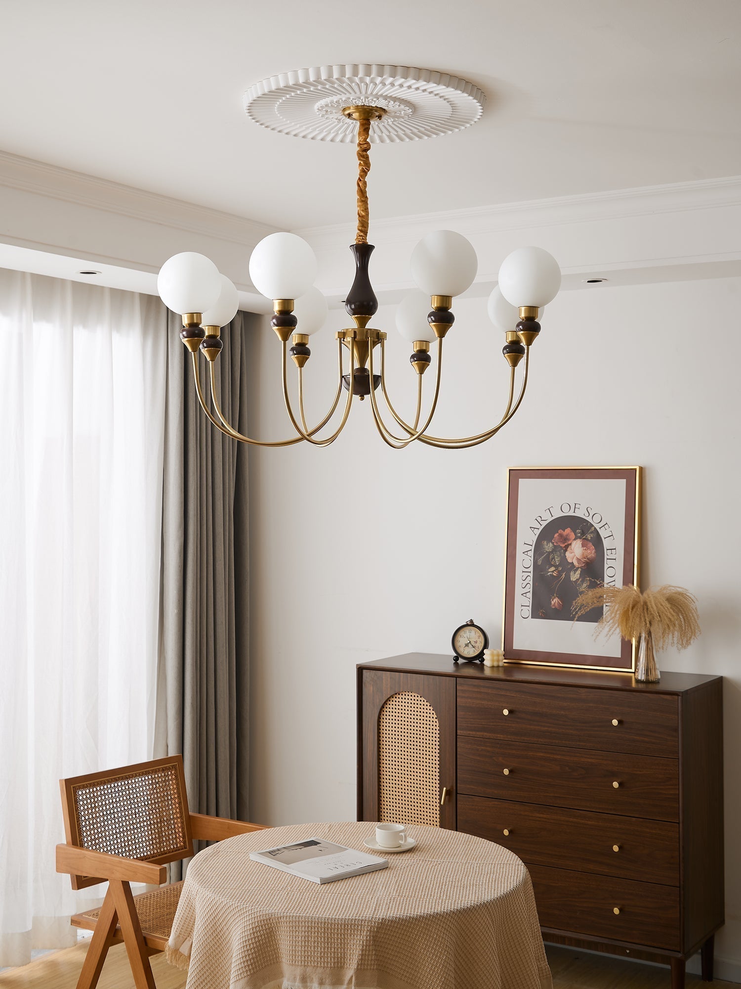 Helena Curve Chandelier - Blowlighting