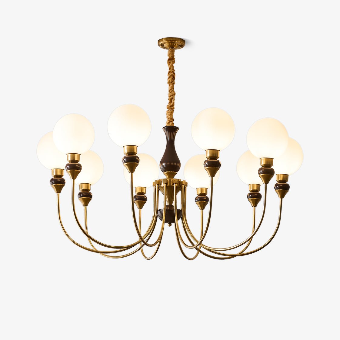 Helena Curve Chandelier - Blowlighting