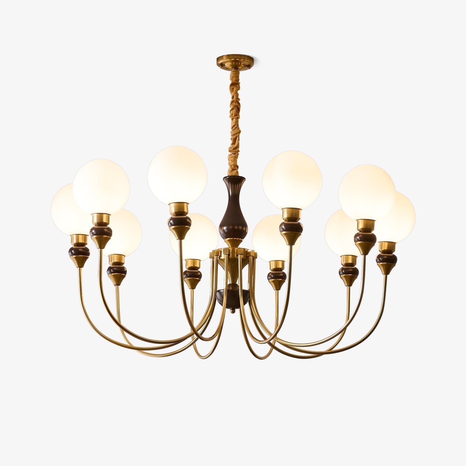 Helena Curve Chandelier - Blowlighting