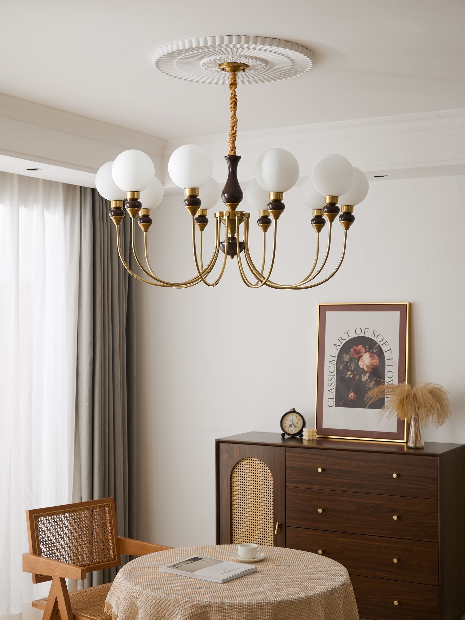 Helena Curve Chandelier - Blowlighting