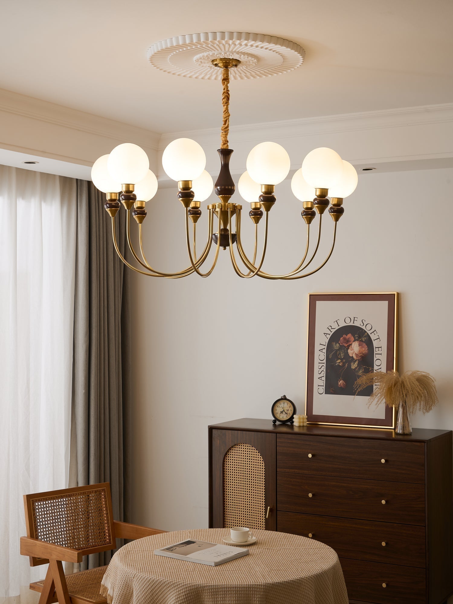 Helena Curve Chandelier - Blowlighting