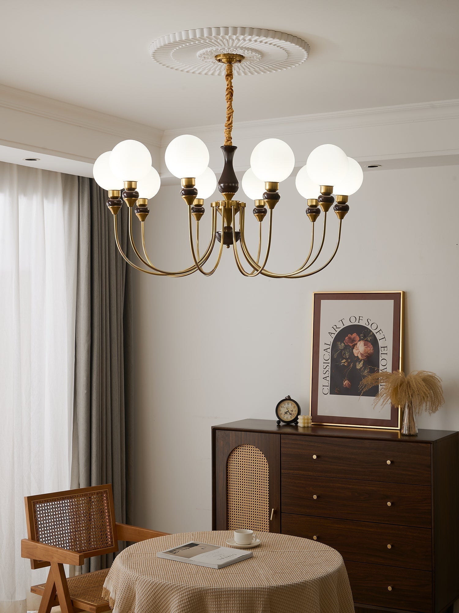 Helena Curve Chandelier - Blowlighting