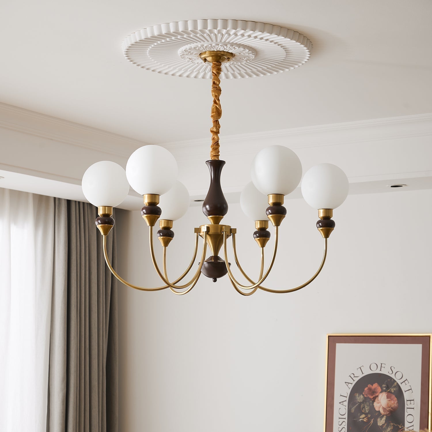 Helena Curve Chandelier - Blowlighting