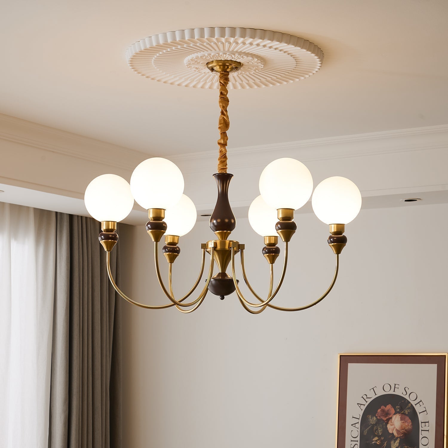 Helena Curve Chandelier - Blowlighting