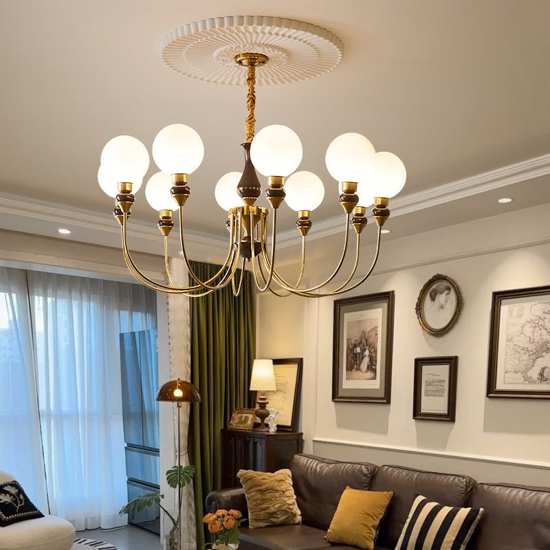 Helena Curve Chandelier - Blowlighting