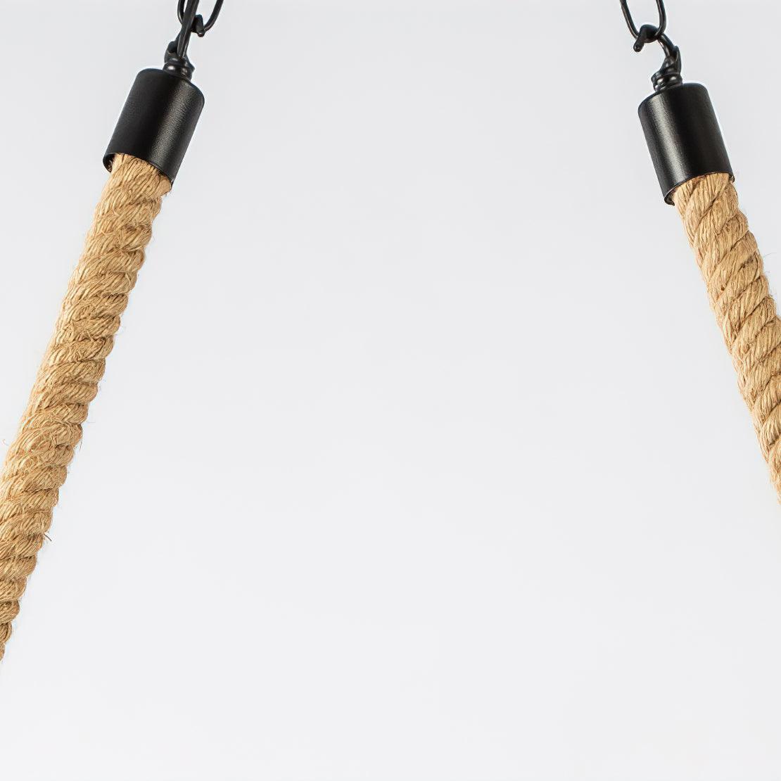 Hemp Rope Industrial Wave Chandelier - Blowlighting