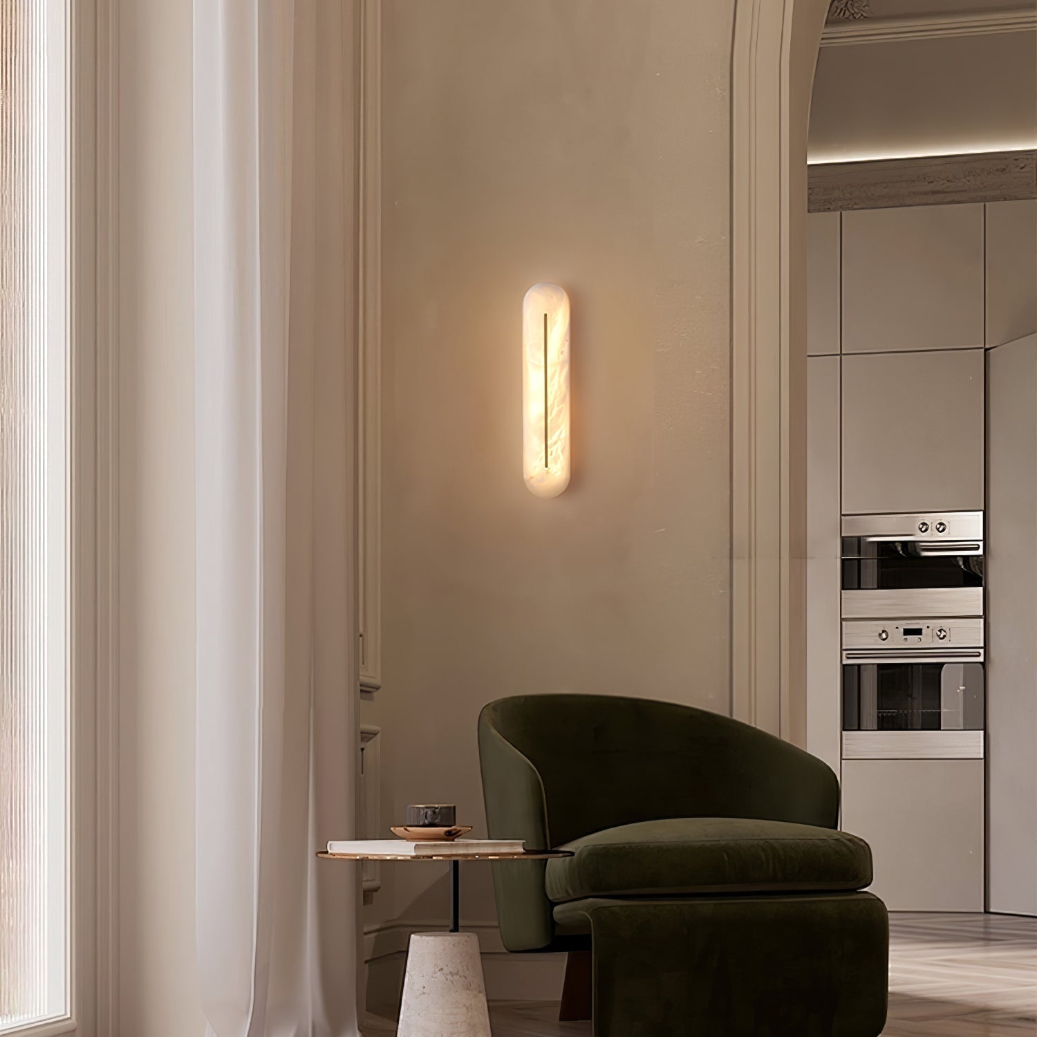 Armaryra Oblong Alabaster Wall Light - Neutralighting