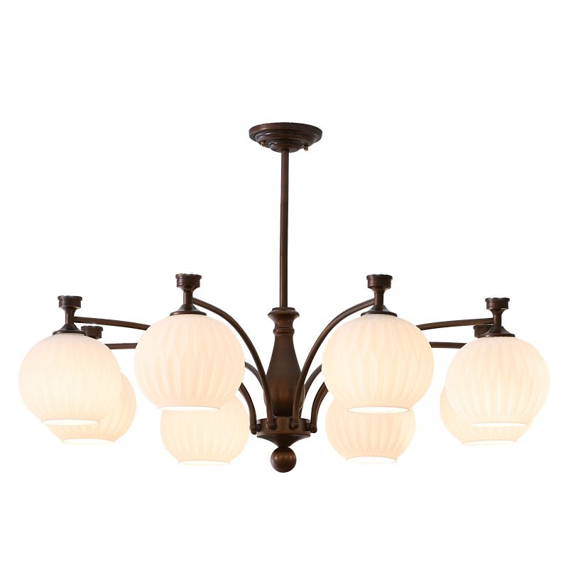 Aurora Chandelier Orb Frosted Vintage - Blowlighting