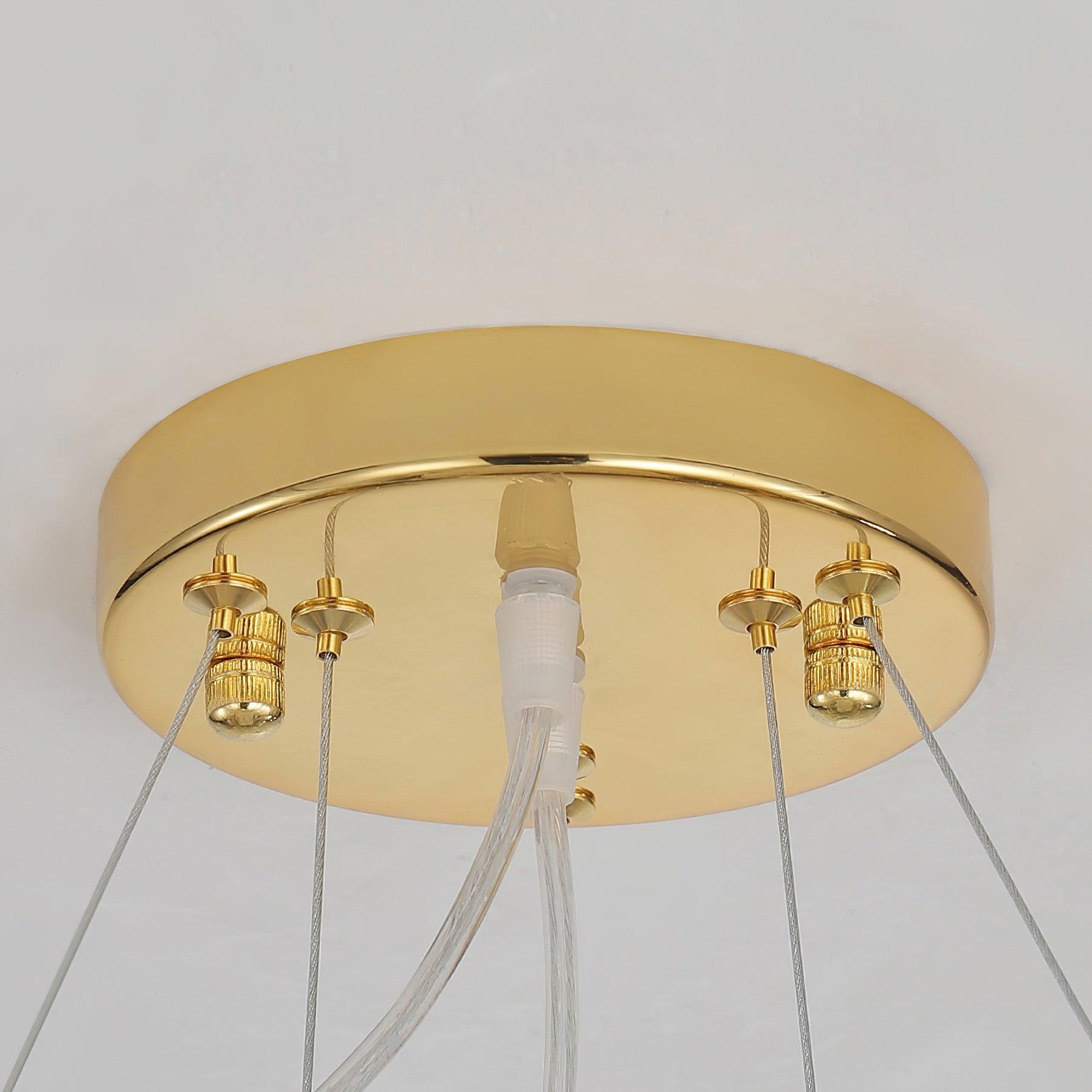 Aurora Chandelier Crystal Leaf Double-Tier - Blowlighting