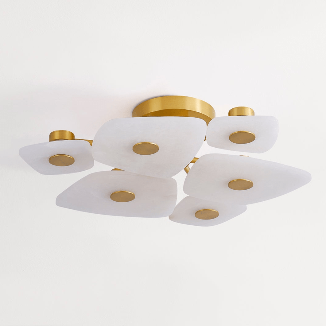 Ilsilyra Petal Shaped Glass Ceiling Light - Neutralighting