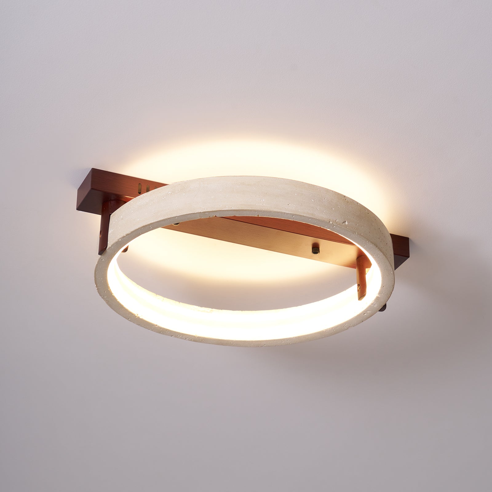 Ivlaeyra Ringed Travertine Wall Light - Neutralighting