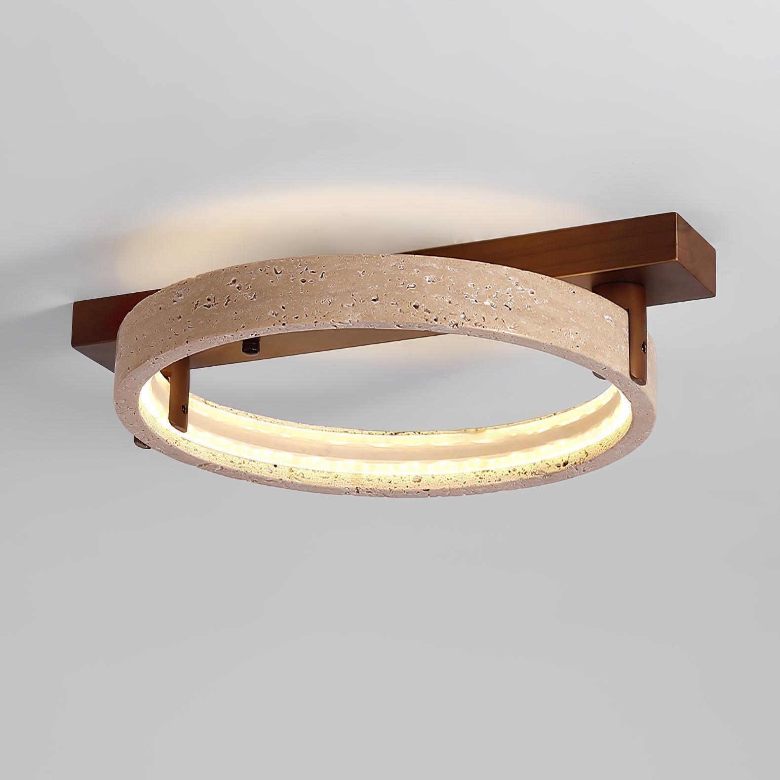 Ivlaeyra Ringed Travertine Wall Light - Neutralighting