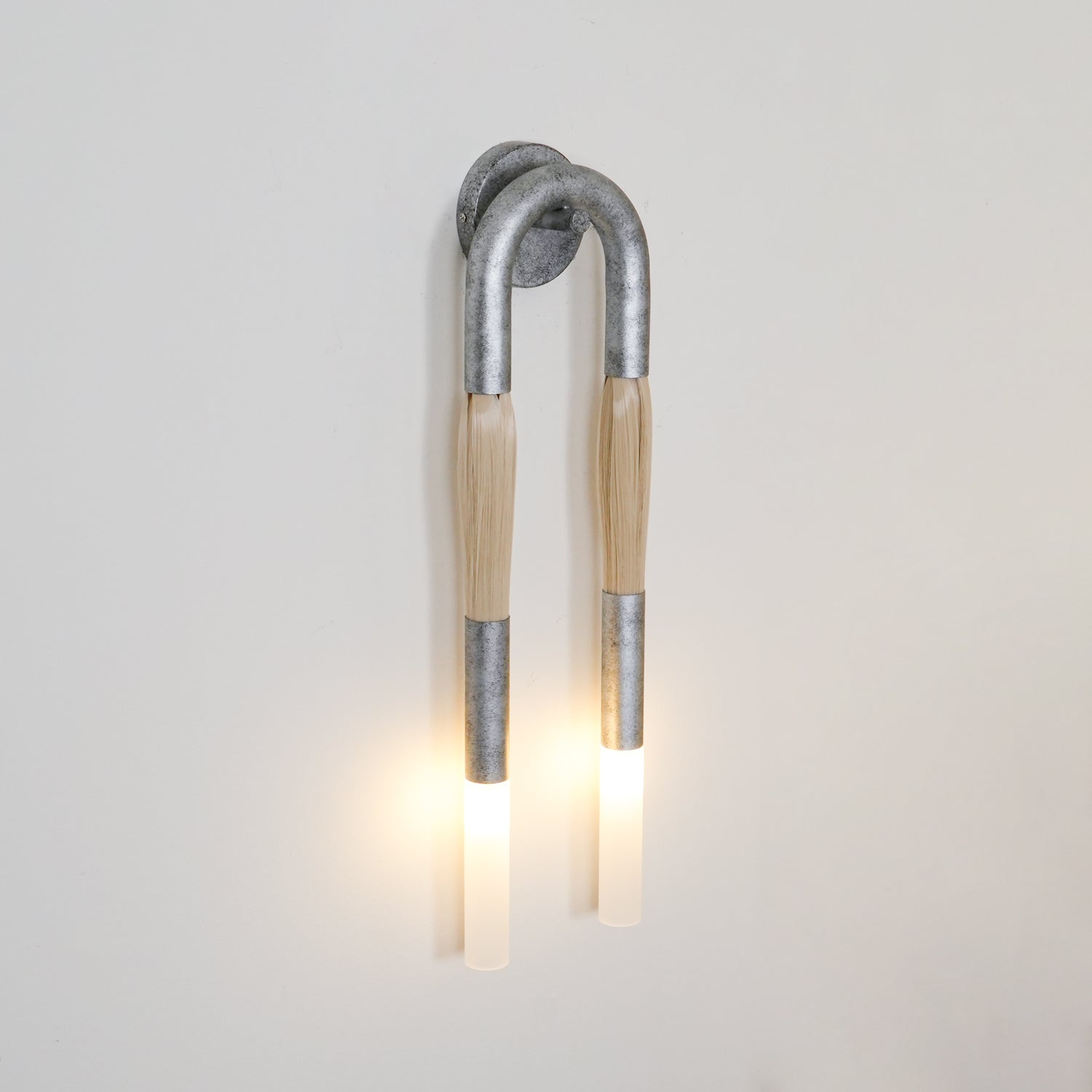 Aloft Modern Minimalist Double Head Acrylic Sconce Wall Lamp - Lamp Copper