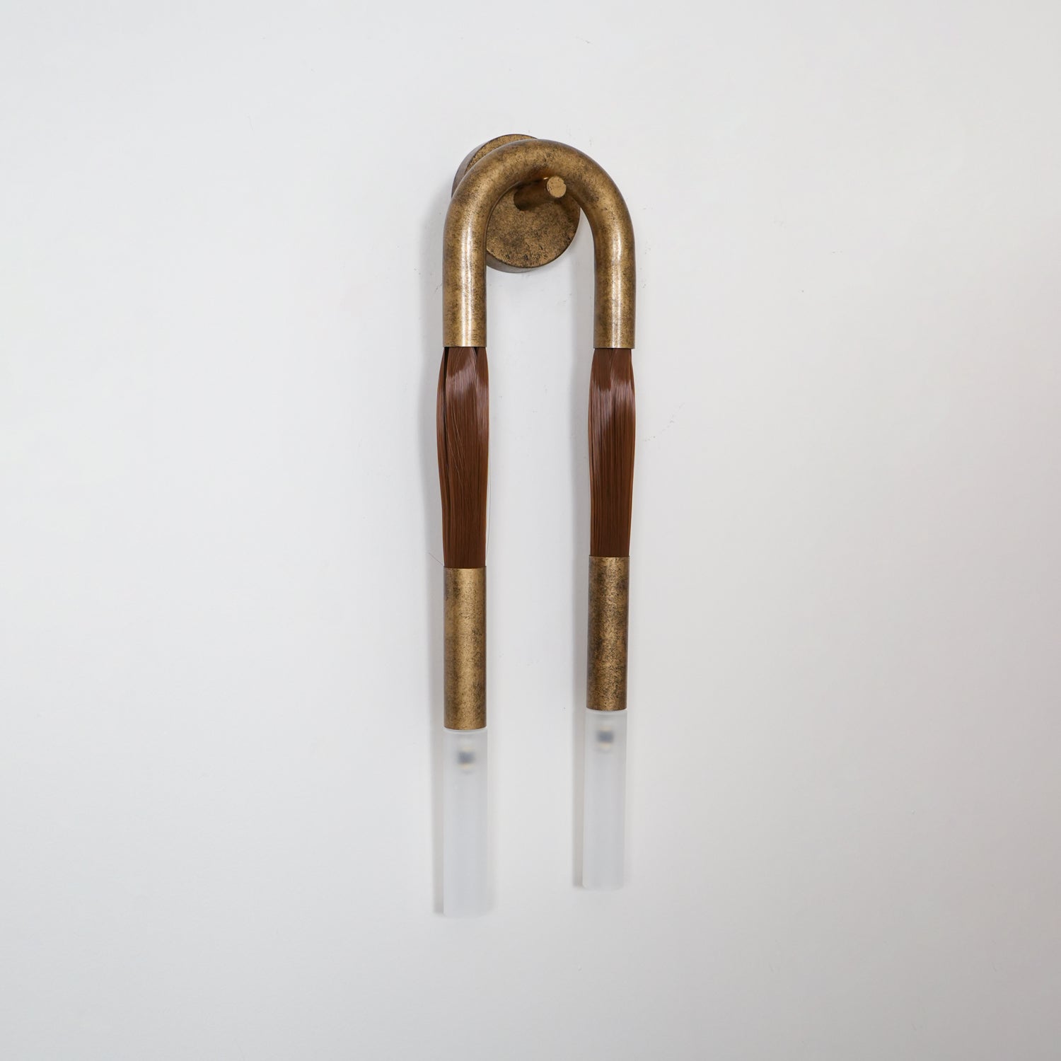 Aloft Modern Minimalist Double Head Acrylic Sconce Wall Lamp - Lamp Copper