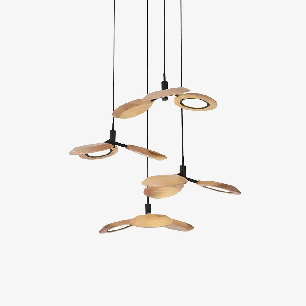 Alnoraris Tiered Wood Pendant Light - Blowlighting