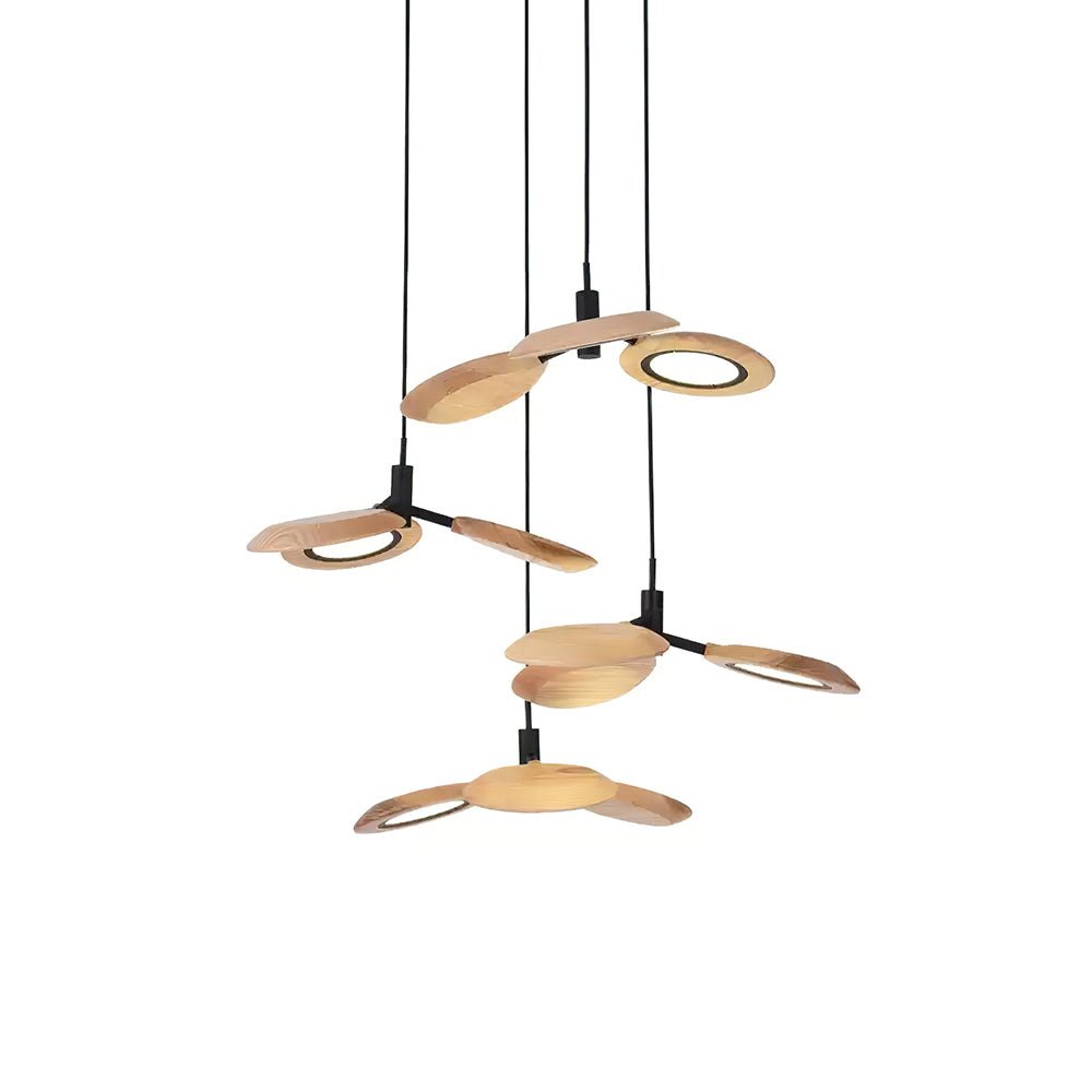 Alnoraris Tiered Wood Pendant Light - Blowlighting