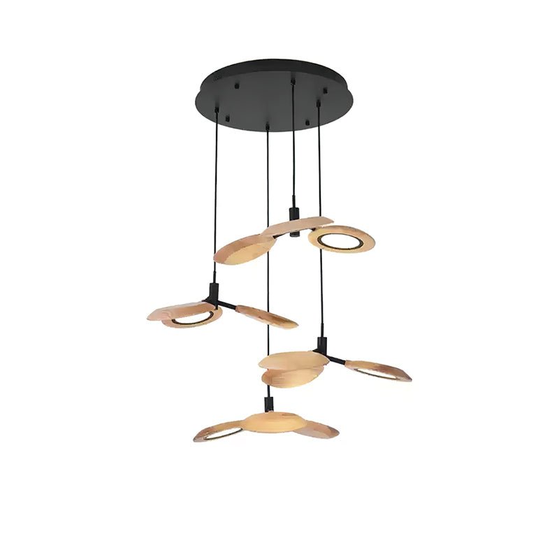 Alnoraris Tiered Wood Pendant Light - Blowlighting