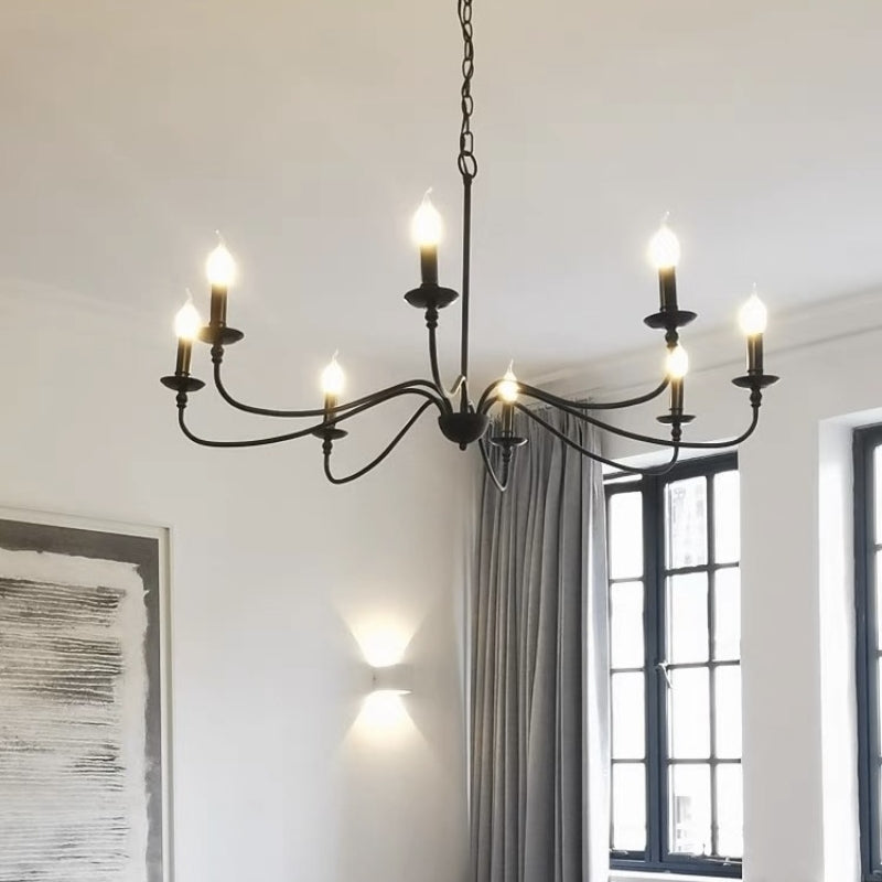 Silva Lampadario in Metallo a Candela Vintage Retro