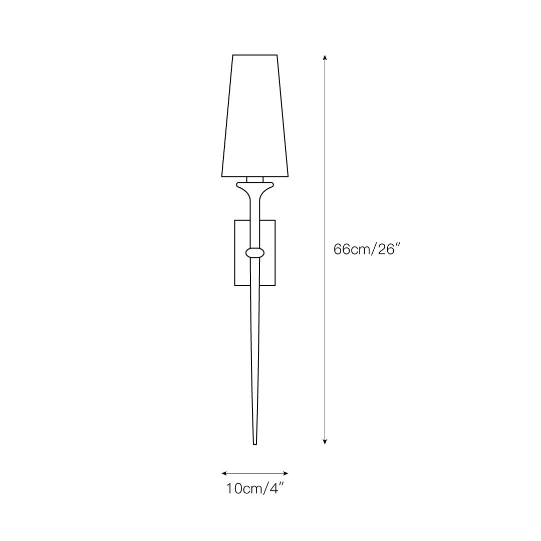 Velirara Vintage Industrial Brass Fabric Wall Lamp - Lamp Copper