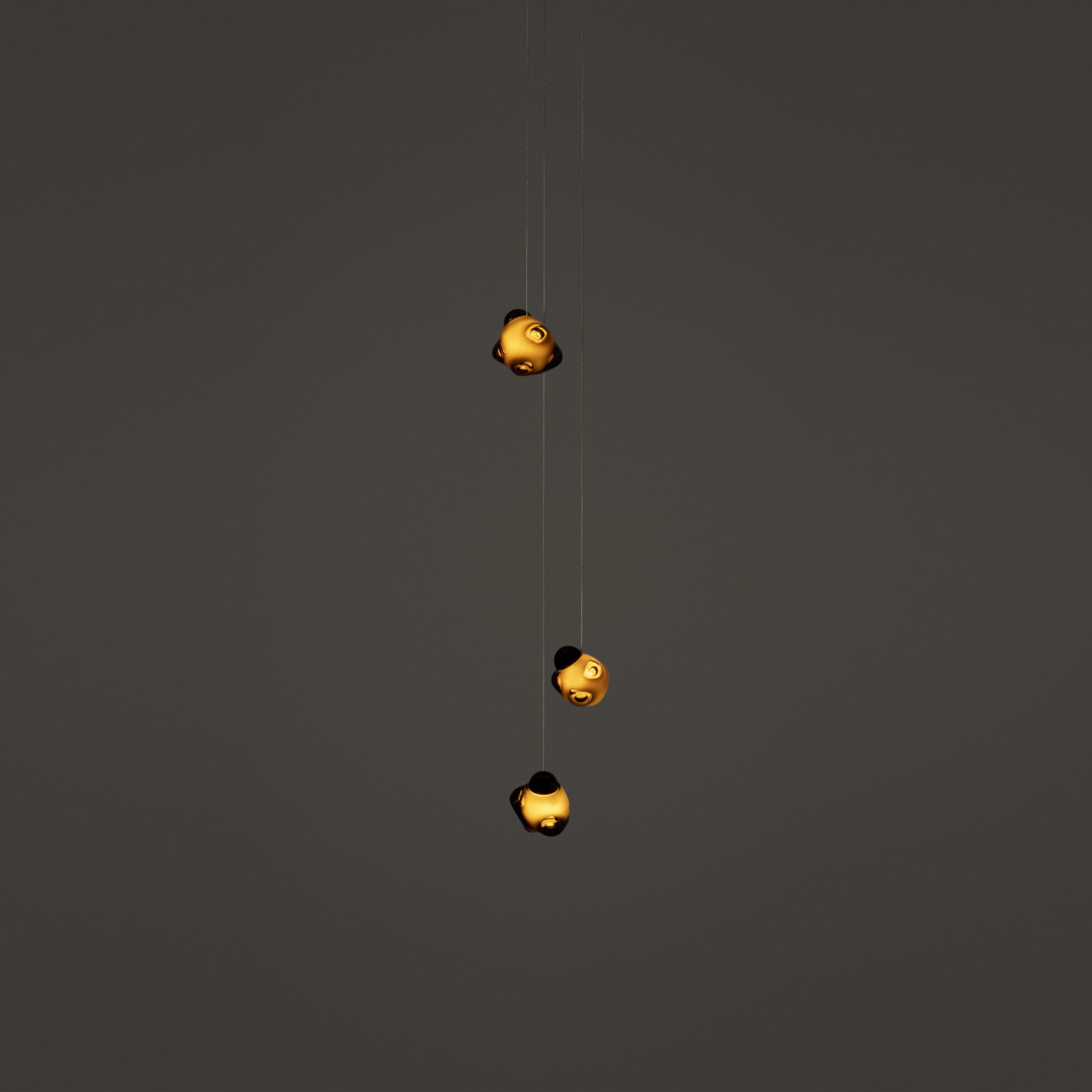 Vasilen Modern Minimalist Ice Pier Black Glass Pendant Lamp - Lamp Copper