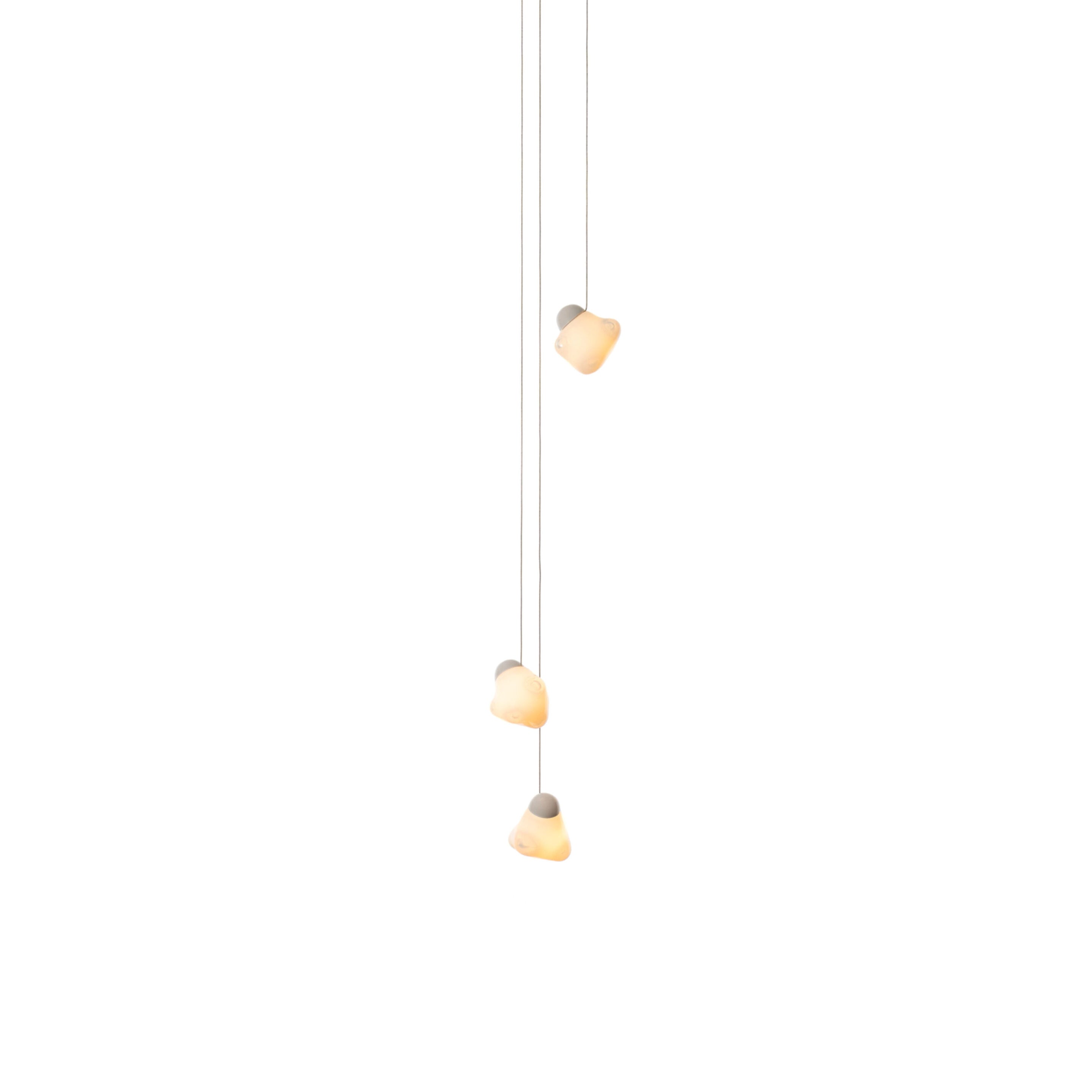 Vasilen Modern Minimalist Ice Pier Black Glass Pendant Lamp - Lamp Copper