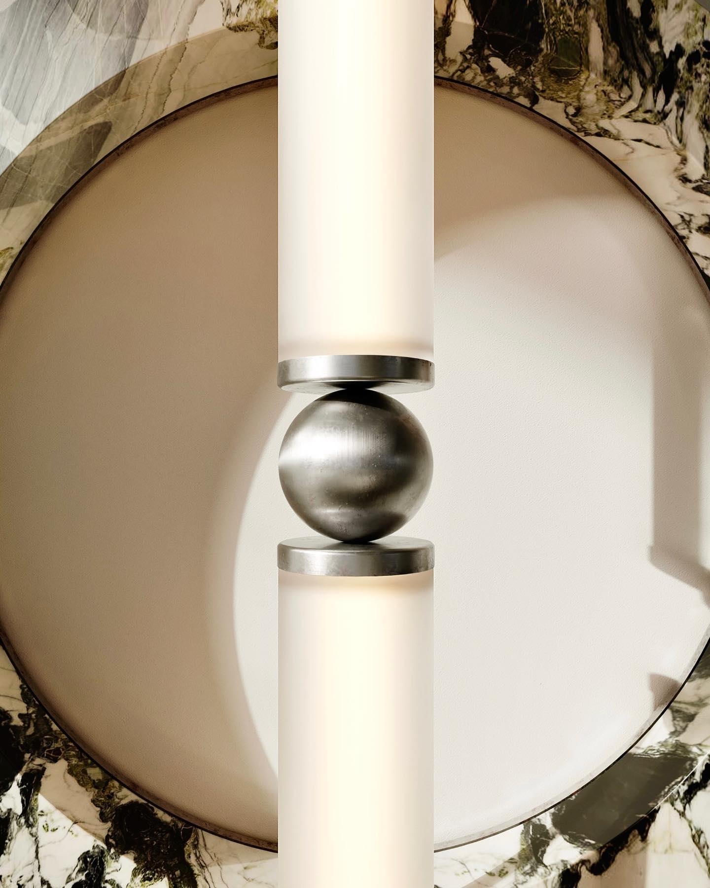 Mymira Modern Minimalist Ice Marble Wall Lamp - Lamp Copper