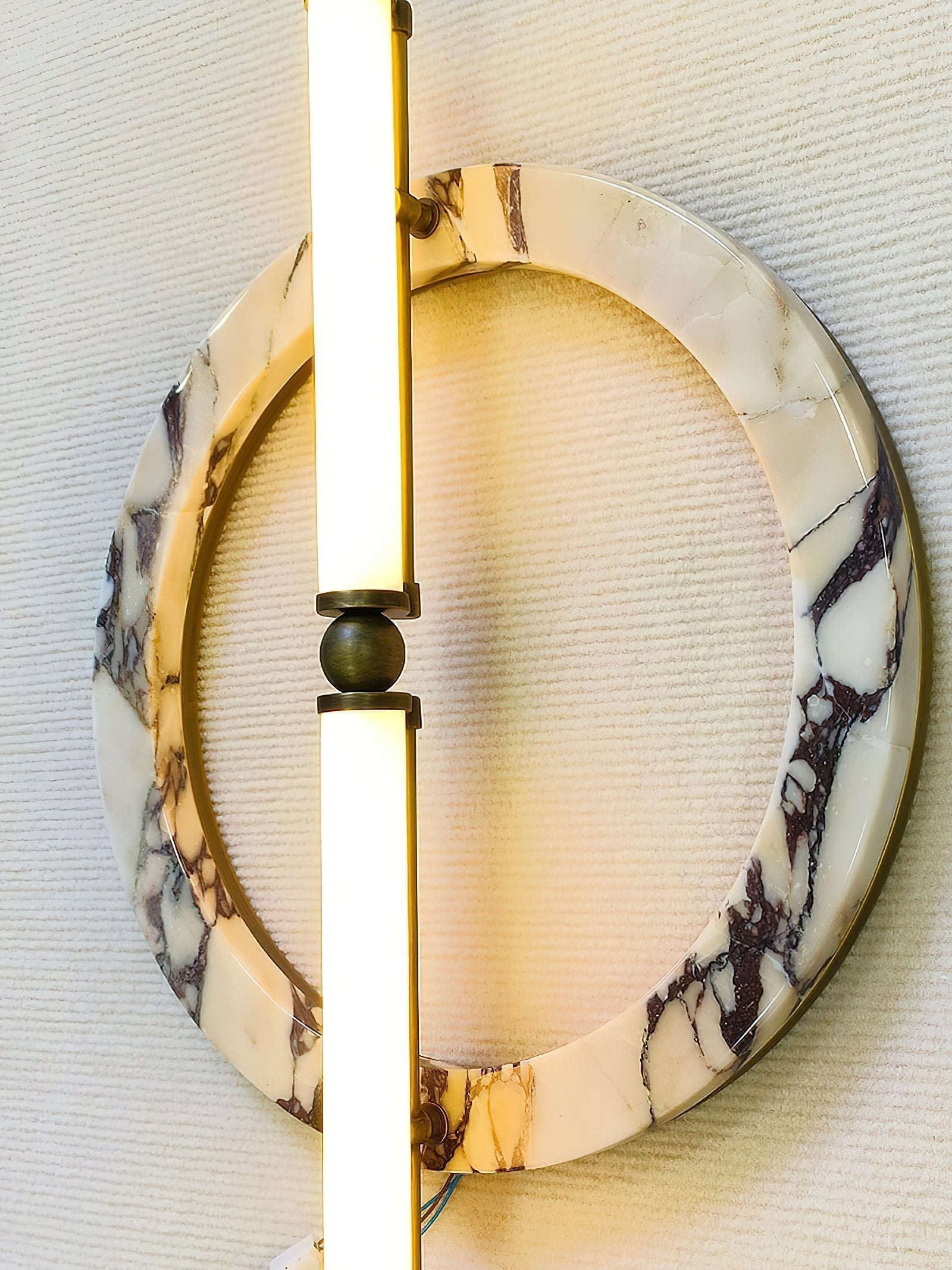 Mymira Modern Minimalist Ice Marble Wall Lamp - Lamp Copper