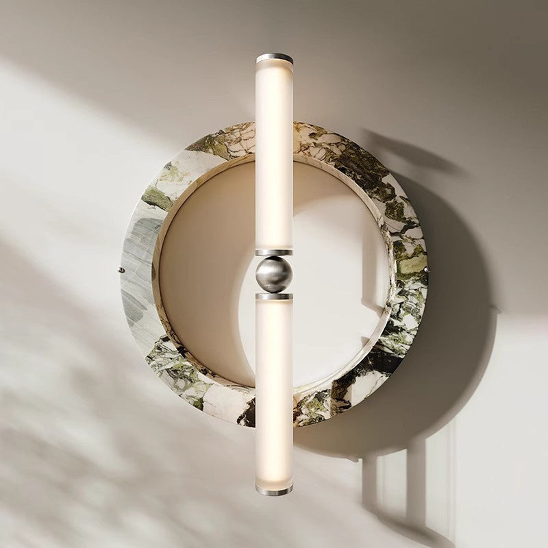 Mymira Modern Minimalist Ice Marble Wall Lamp - Lamp Copper