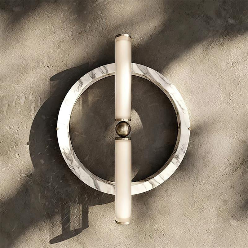 Mymira Modern Minimalist Ice Marble Wall Lamp - Lamp Copper