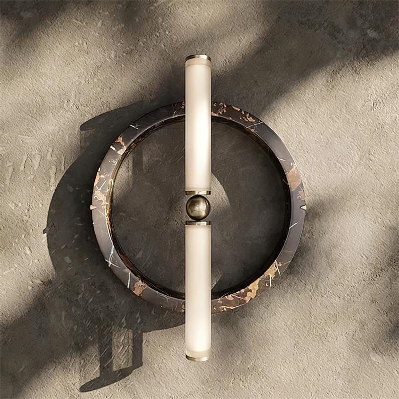 Mymira Modern Minimalist Ice Marble Wall Lamp - Lamp Copper