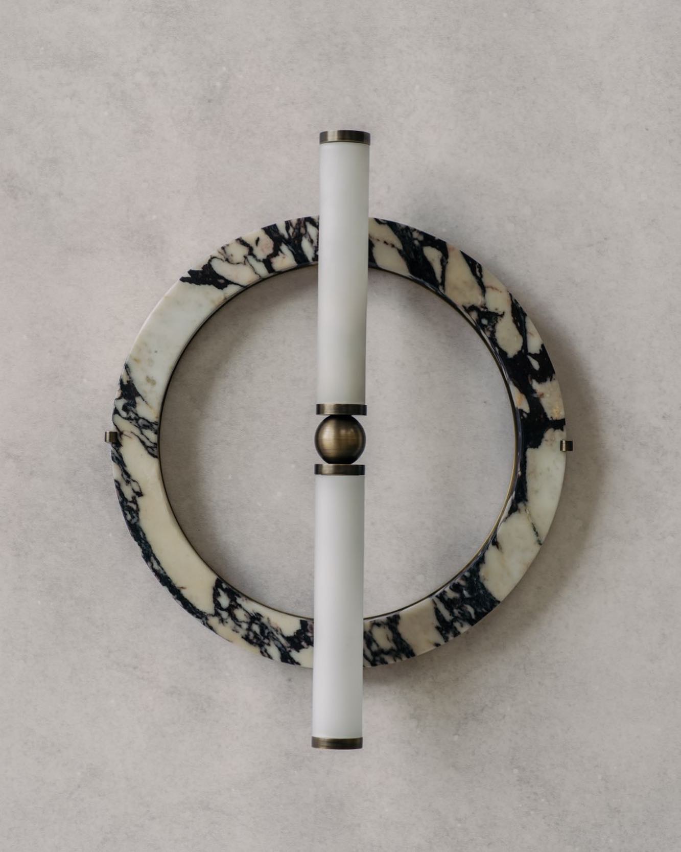 Mymira Modern Minimalist Ice Marble Wall Lamp - Lamp Copper