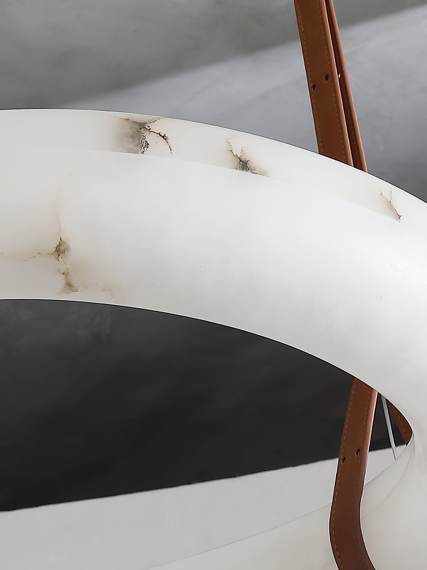 Althaen Postmodern Luxury Brown Alabaster Chandelier - Lamp Copper