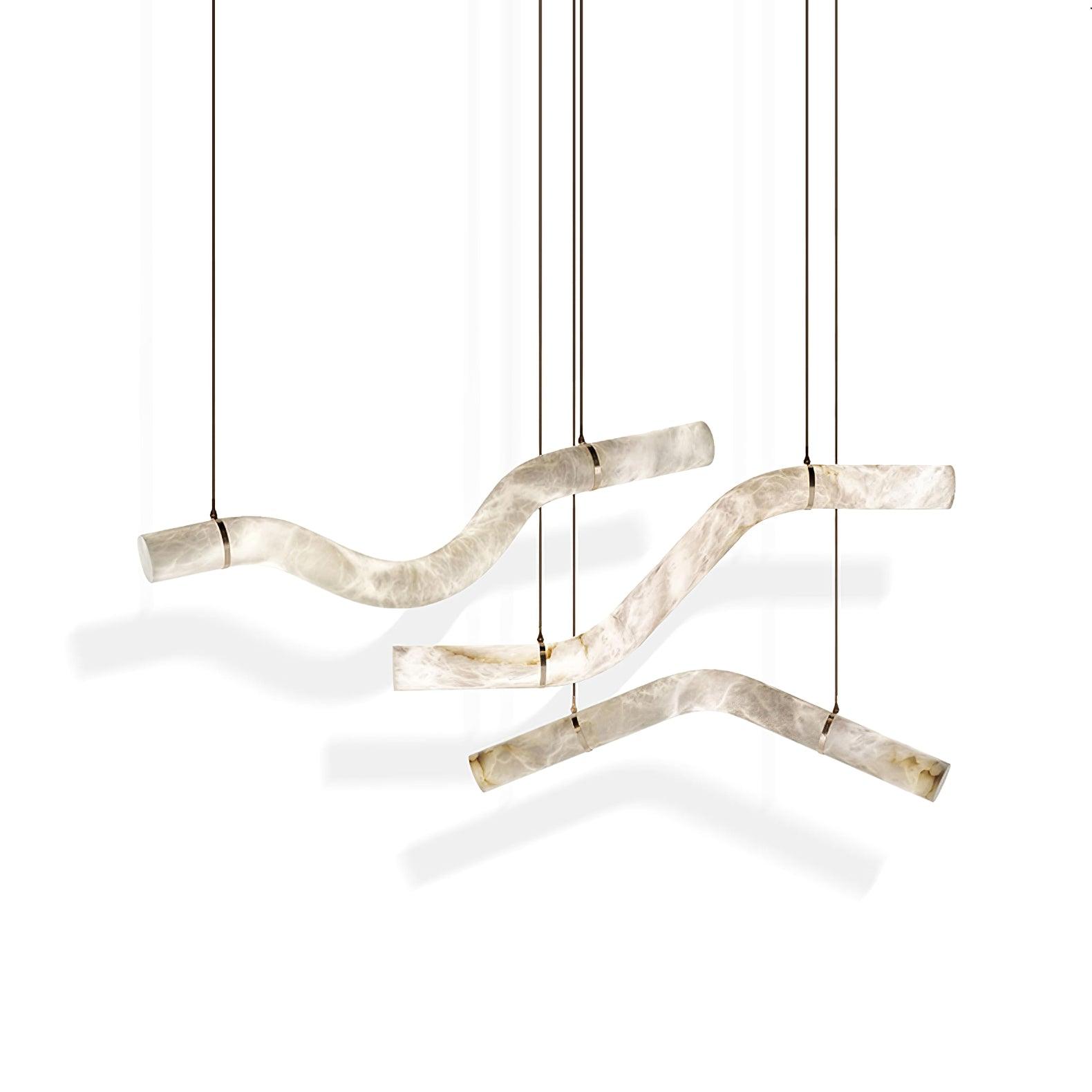 Utalyra Curved Alabaster Pendant Light - Neutralighting