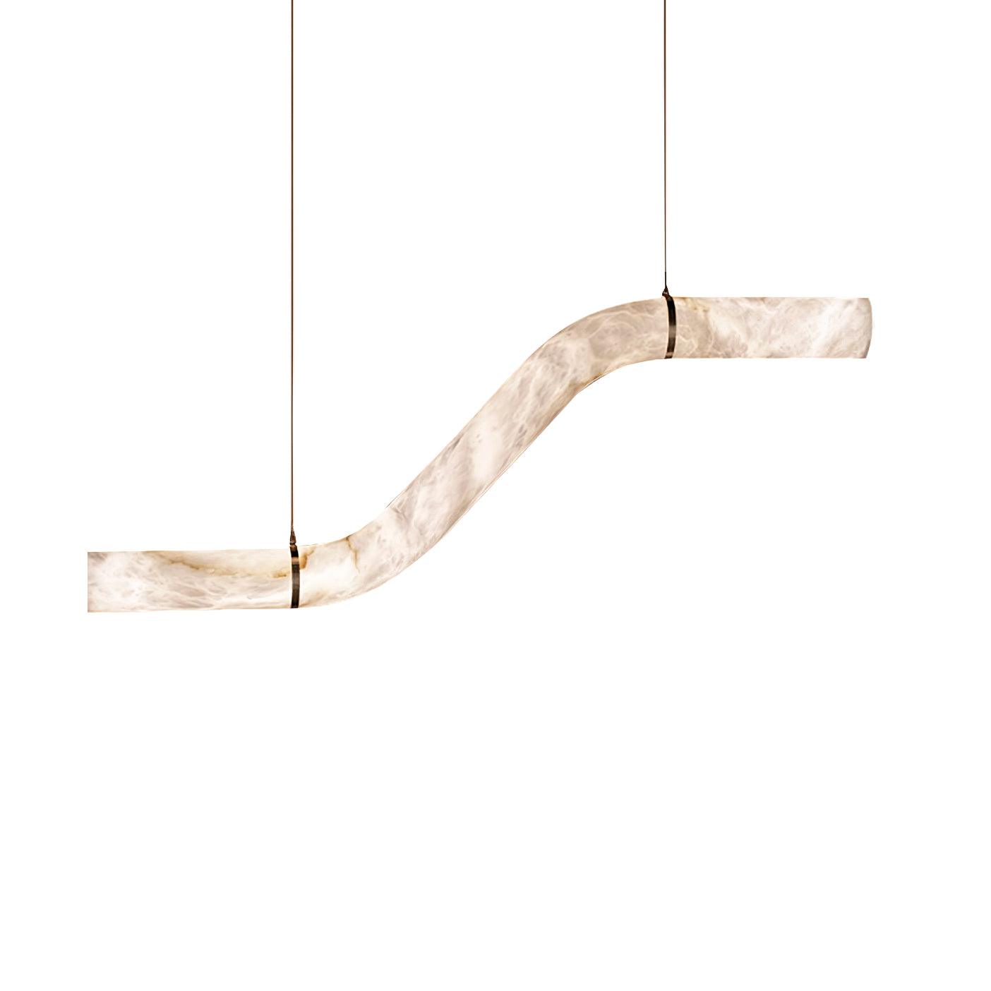 Utalyra Curved Alabaster Pendant Light - Neutralighting