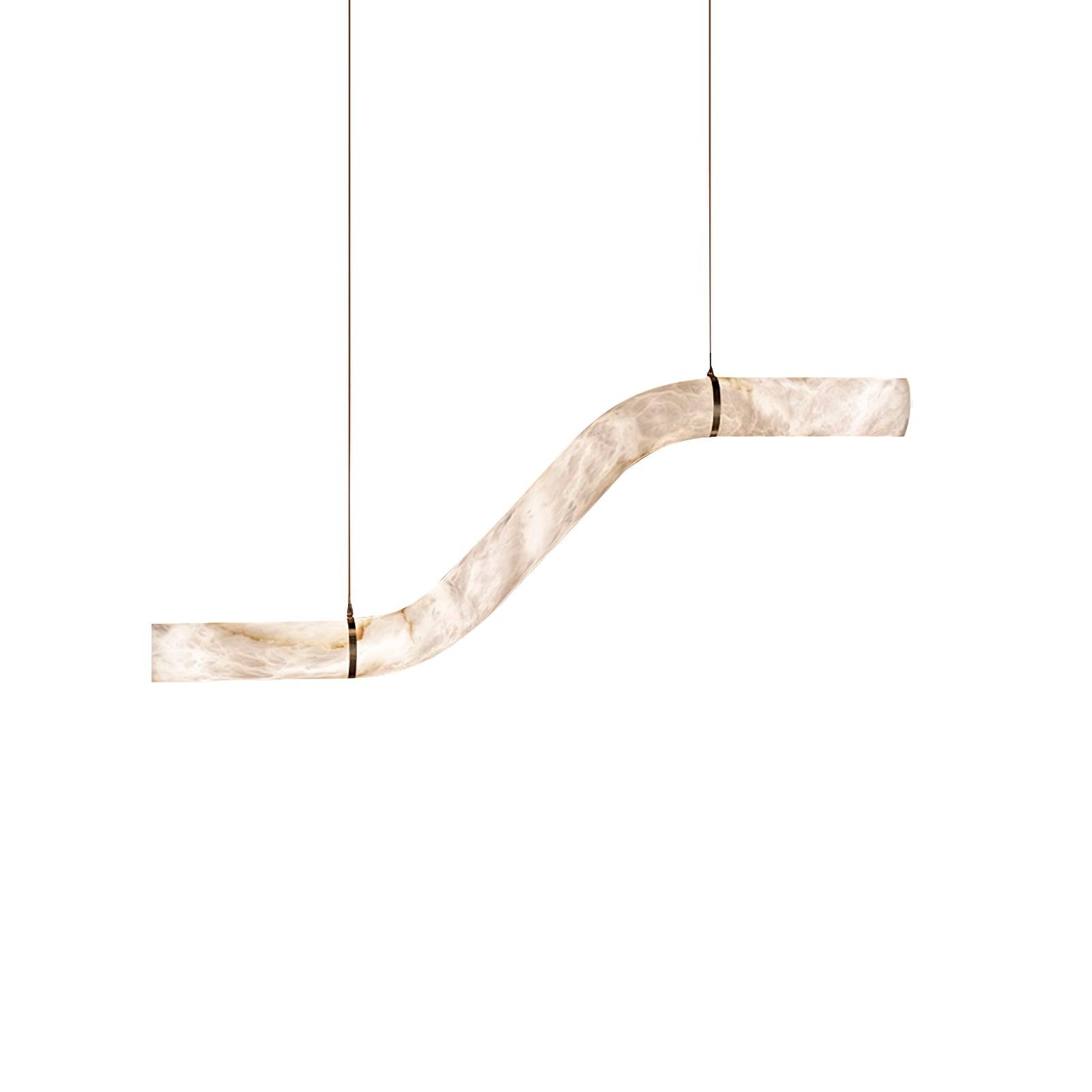 Utalyra Curved Alabaster Pendant Light - Neutralighting