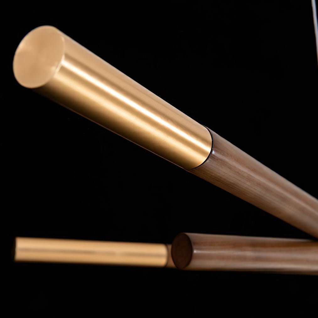 Aurora Chandelier Wooden Linear LED - Blowlighting