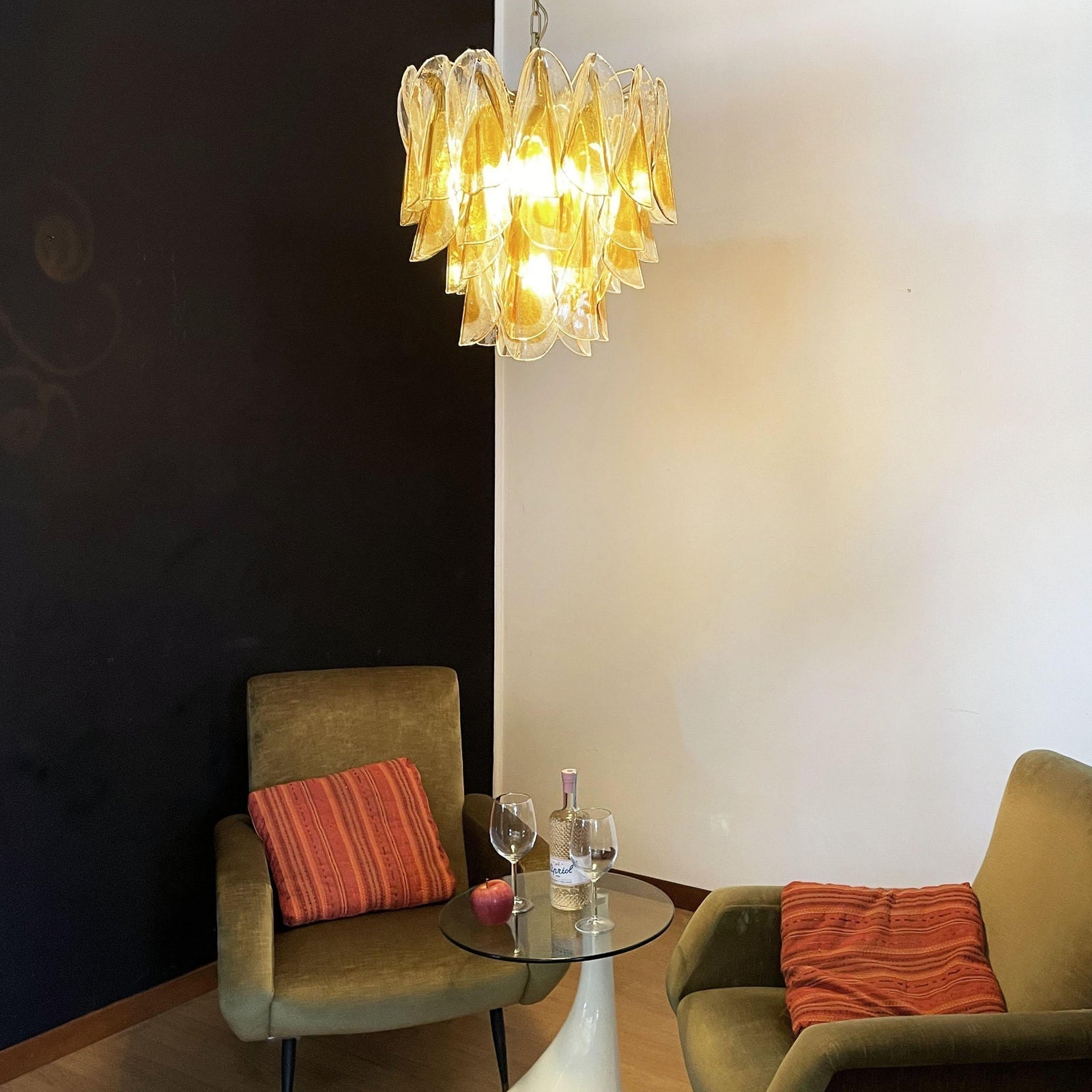 Aurora Chandelier Isabella Gold Petal Layered - Neutralighting