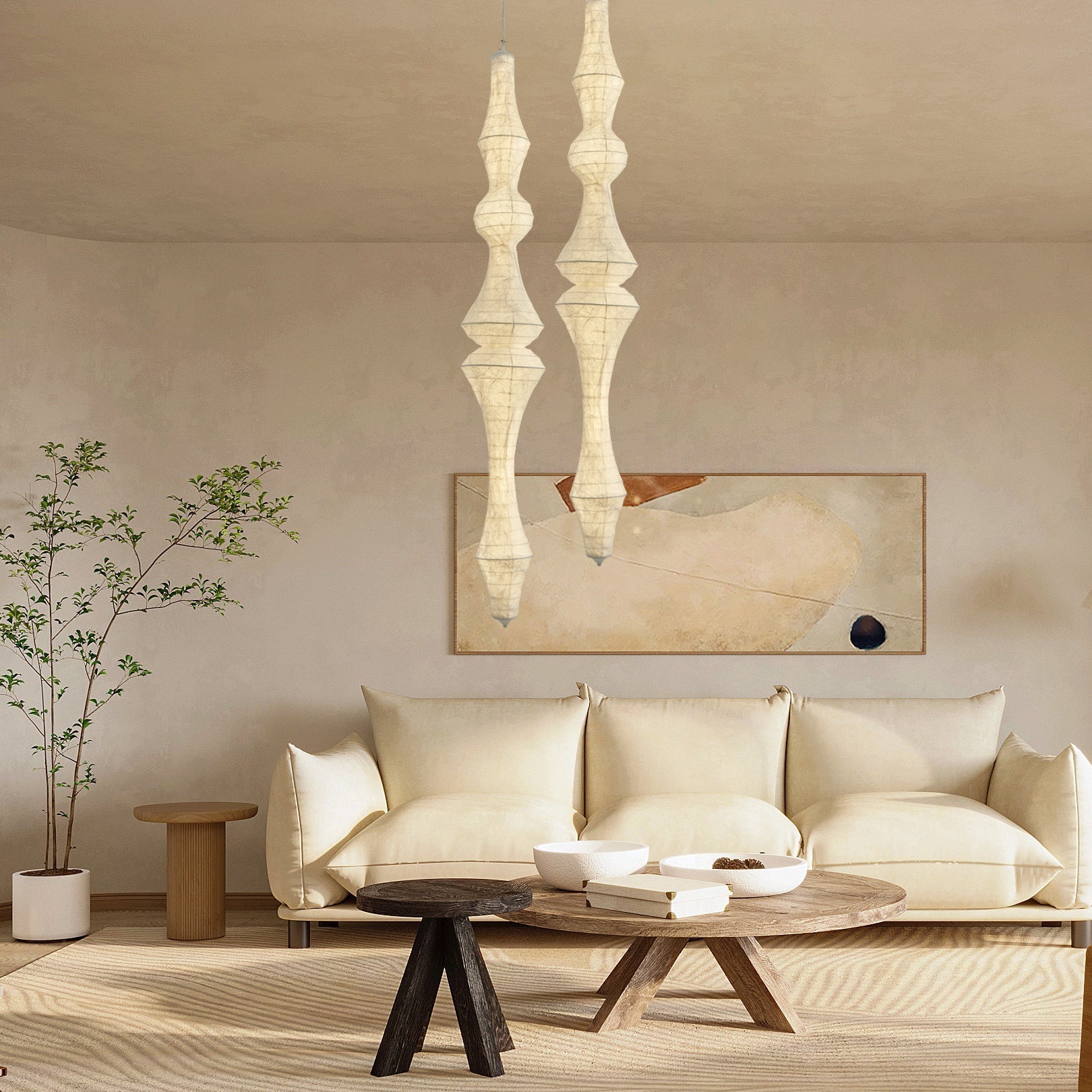 Zonoria Artisanal Silk Pendant Light - Blowlighting