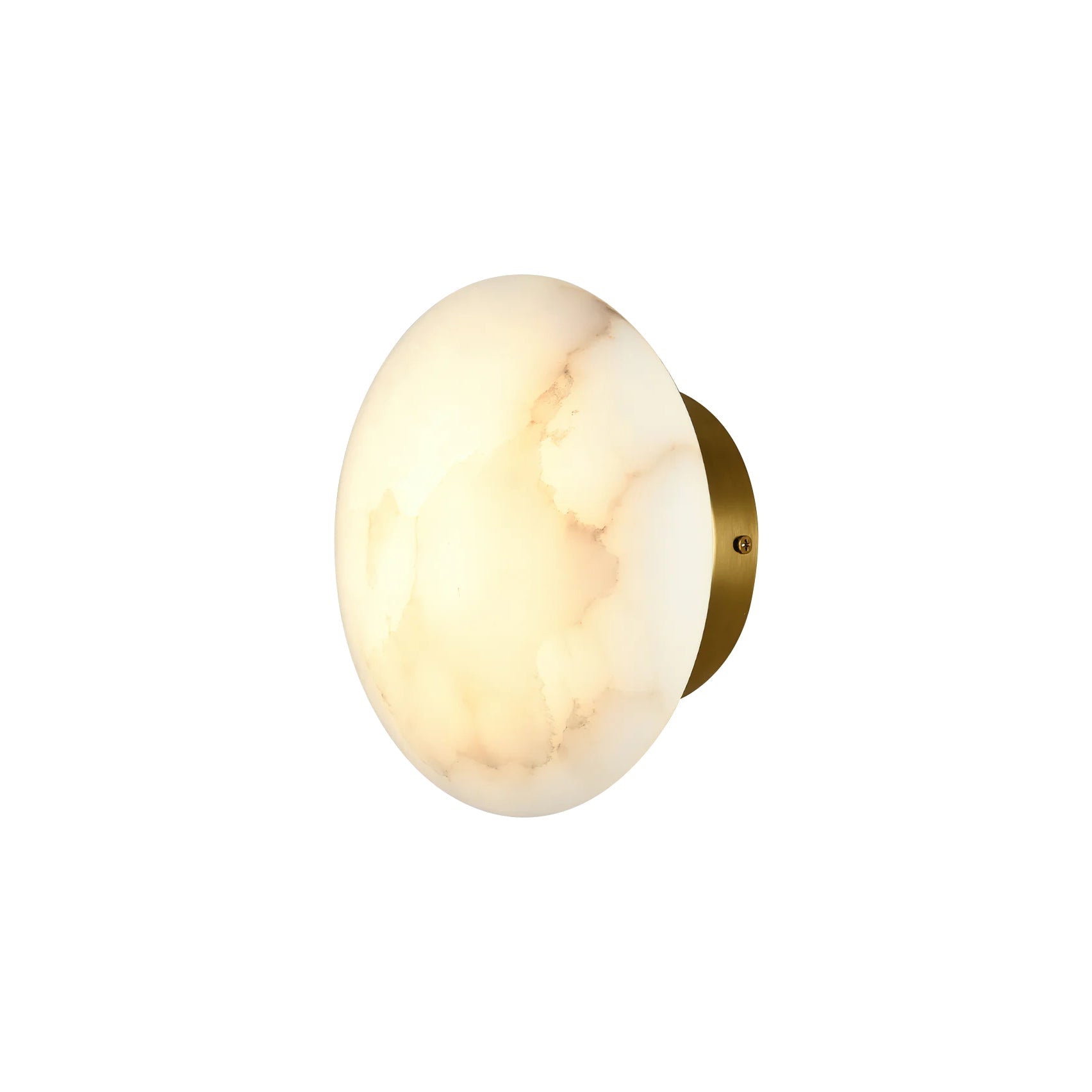 Ilvinan Modern Minimalist Single Alabaster Wall Lamp - Lamp Copper