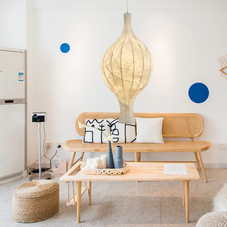 Orvelion Organic Mulberry Silk Pendant Light - Blowlighting