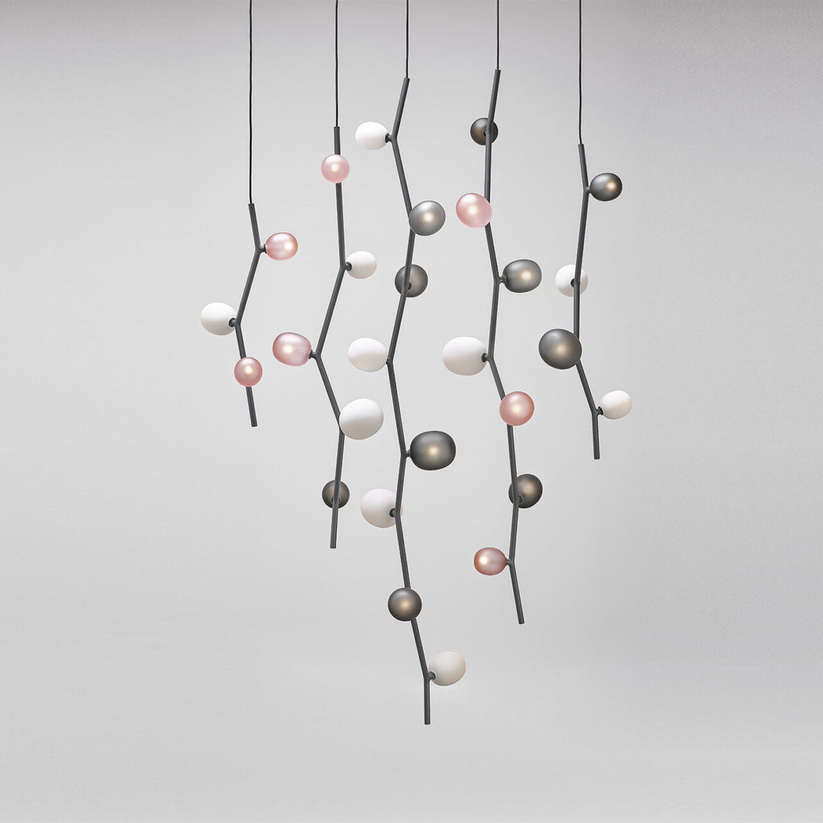 Isolora Modern Minimalist Vertical Glass Pendant Lamp - Lamp Copper
