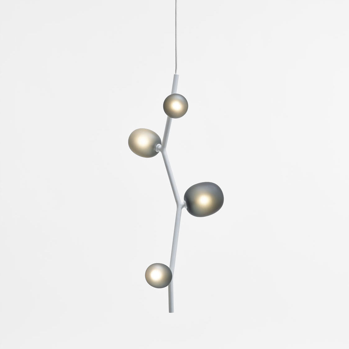 Isolora Modern Minimalist Vertical Glass Pendant Lamp - Lamp Copper