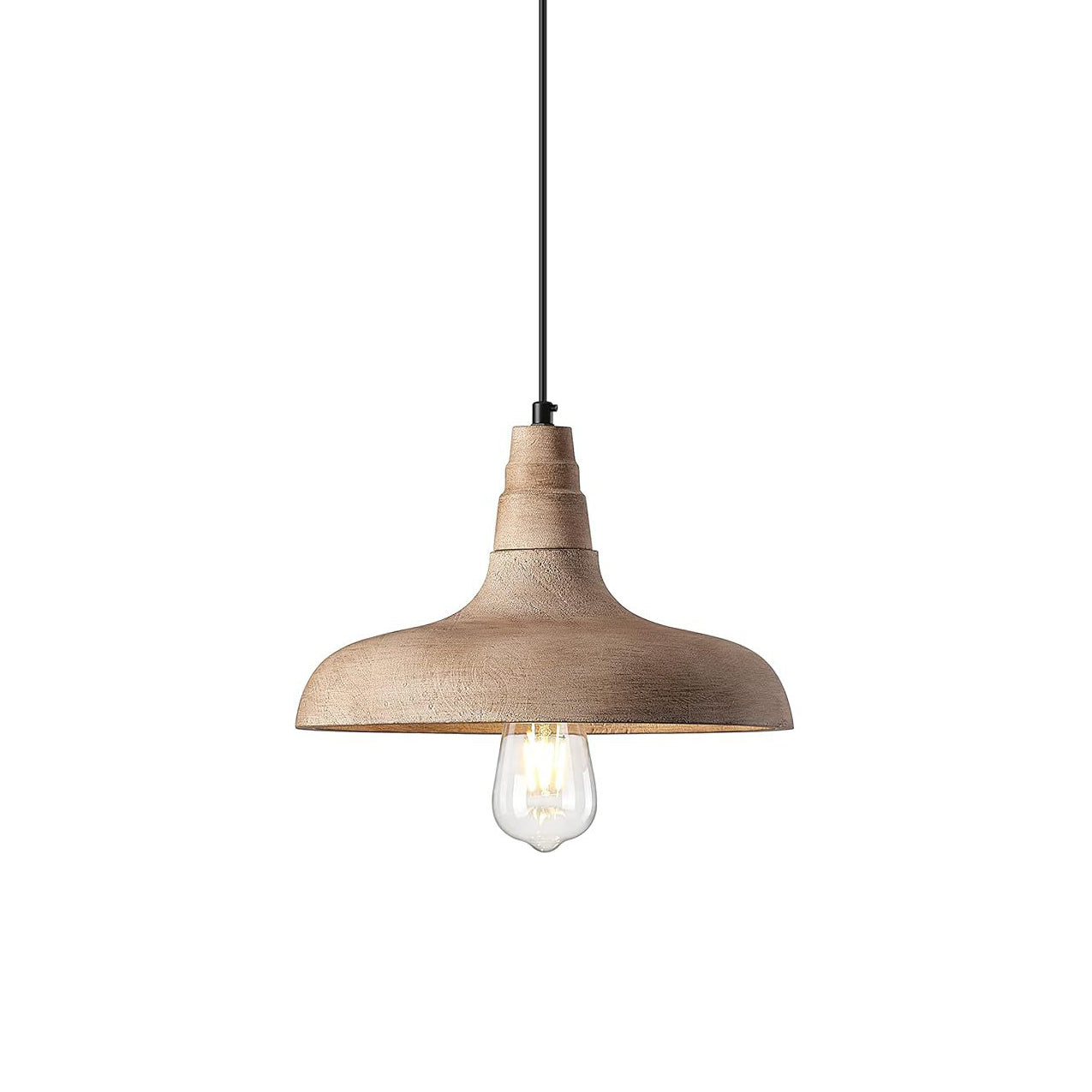 Acarira Natural Wooden Metal Pendant Light - Lamp Copper
