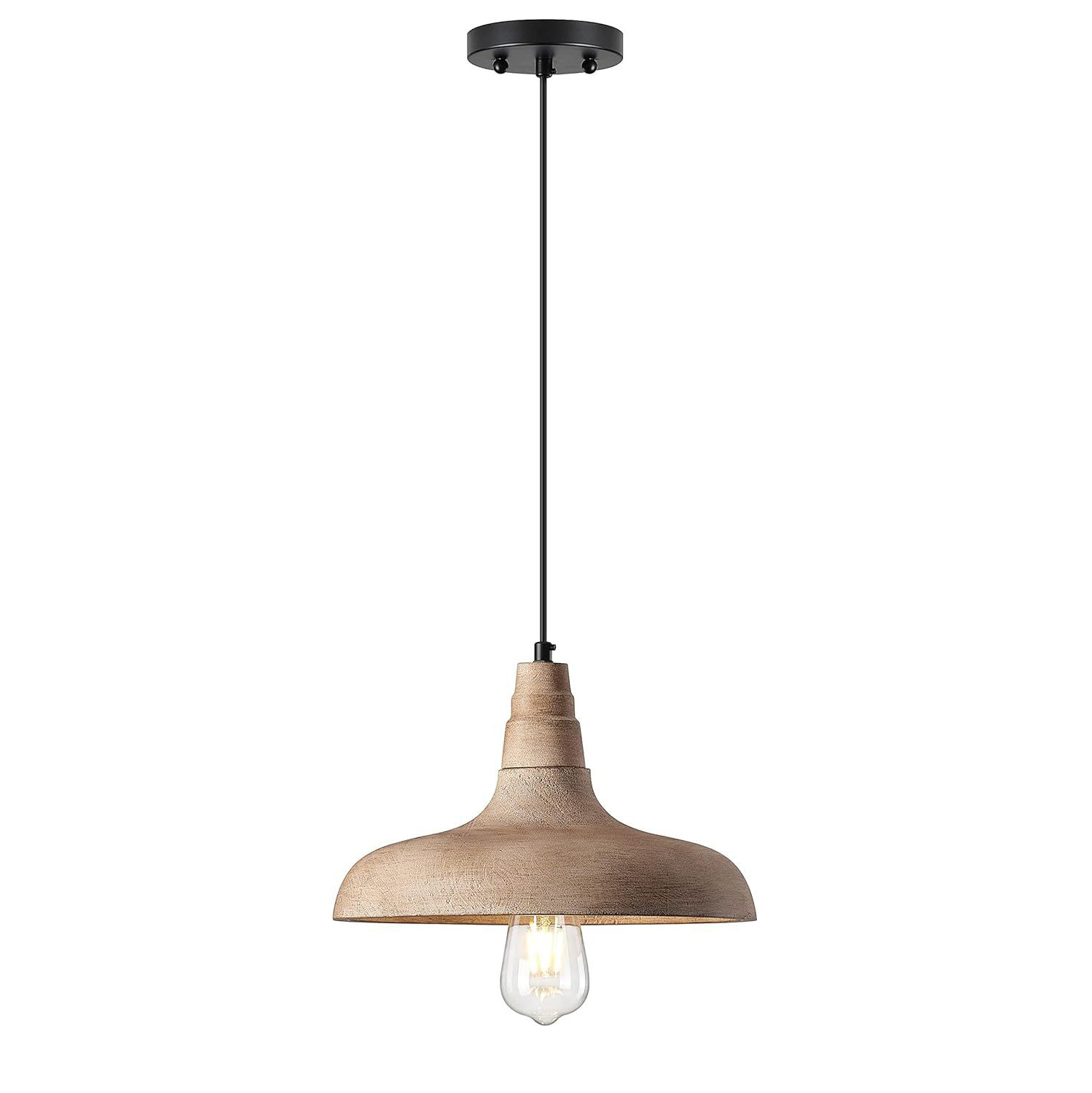 Acarira Natural Wooden Metal Pendant Light - Lamp Copper