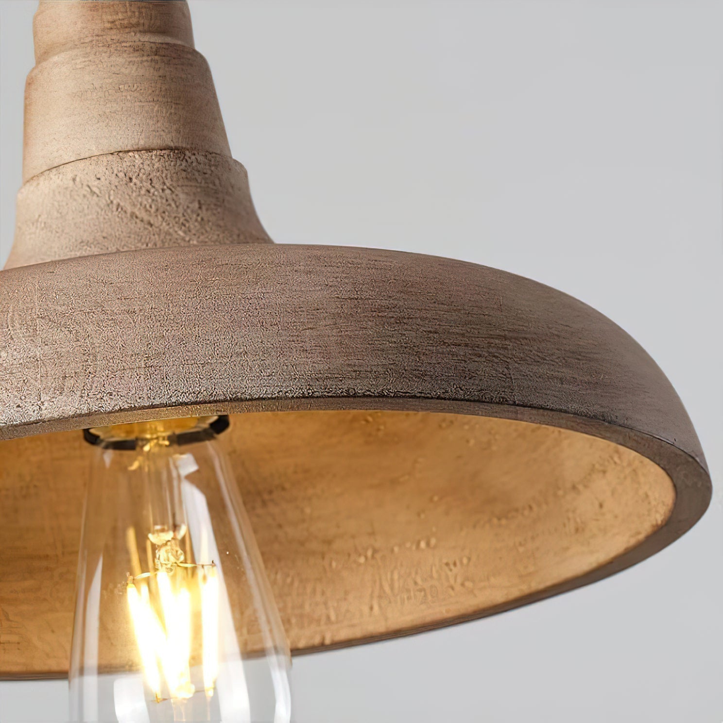 Acarira Natural Wooden Metal Pendant Light - Lamp Copper